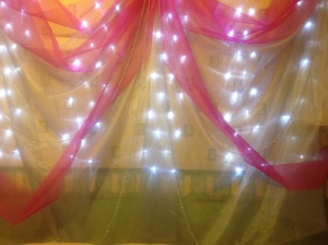 my sisters home made backdrop, thanks!